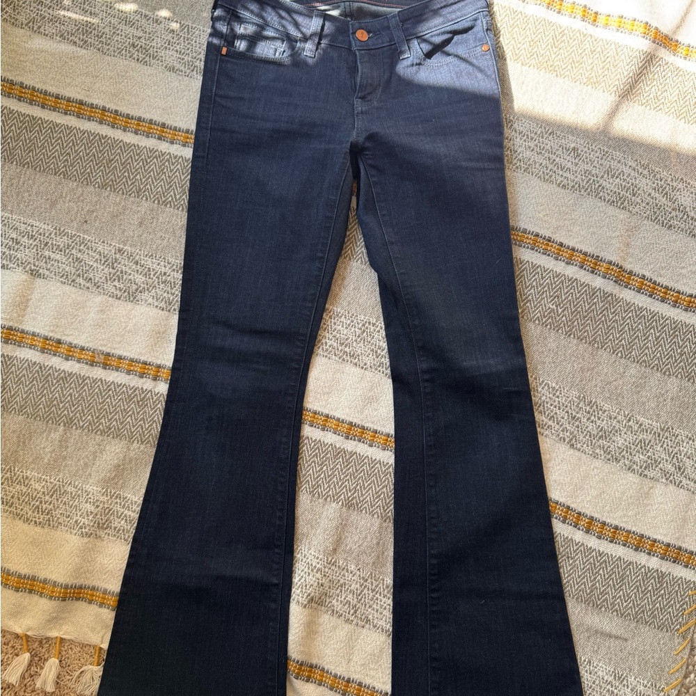 Pilcro Dark Indigo Flare Jeans